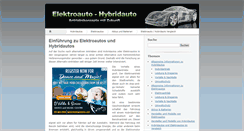 Desktop Screenshot of elektroauto-hybridauto.de