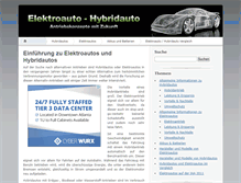 Tablet Screenshot of elektroauto-hybridauto.de